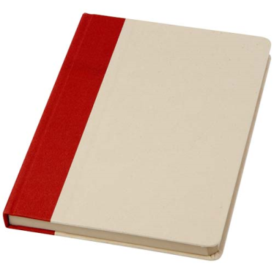 Picture of LILIANA A5 SUGAR CANE PLASTIC HARD COVER NOTE BOOK in Brick.