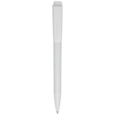 Picture of MARTHA RECYCLED PLASTIC BALL PEN (BLUE INK) in White