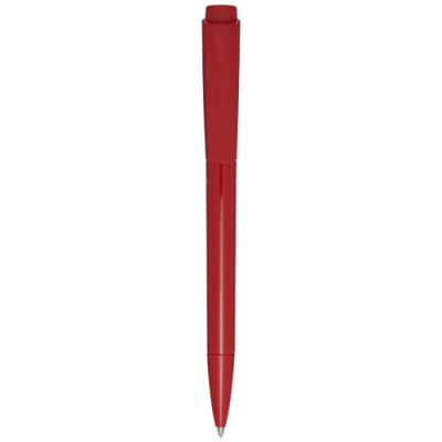 Picture of MARTHA RECYCLED PLASTIC BALL PEN (BLUE INK) in Red.