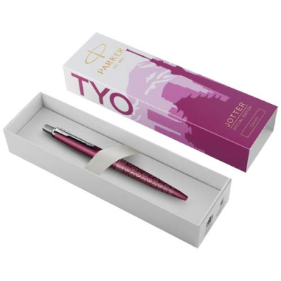 Picture of PARKER JOTTER SE GLOBAL ICONS COLOUR TRIM BALL PEN in Pink.