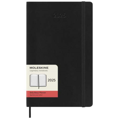 Picture of MOLESKINE SOFT COVER 12 MONTH L DAILY PLANNER in Solid Black