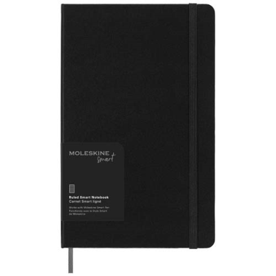 Picture of MOLESKINE SMART NOTE BOOK L - RULED in Solid Black.