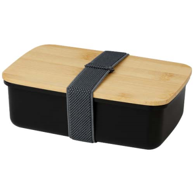 Picture of MANGI 500 ML LUNCH BOX in Solid Black.