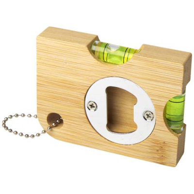 Picture of LEVO BAMBOO BOTTLE OPENER with Level in Natural.