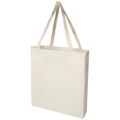 Picture of MADRAS 140 G_&_M² GRS RECYCLED COTTON GUSSET TOTE BAG in Natural.