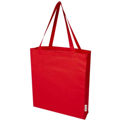 Picture of MADRAS 140 G_&_M² GRS RECYCLED COTTON GUSSET TOTE BAG in Red.