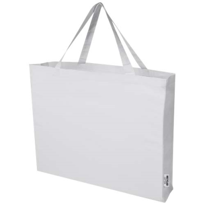 Picture of ODESSA 220 G_&_M² GRS RECYCLED COTTON LARGE TOTE BAG in White.