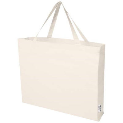 Picture of ODESSA 220 G & M² GRS RECYCLED COTTON LARGE TOTE BAG in Natural