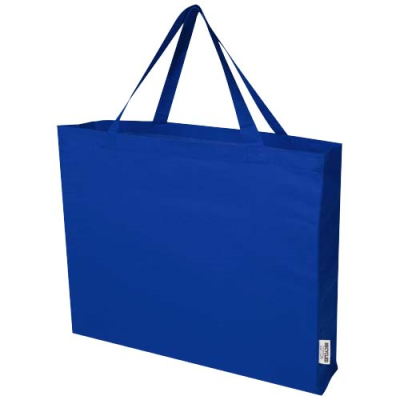 Picture of ODESSA 220 G & M² GRS RECYCLED COTTON LARGE TOTE BAG in Royal Blue.