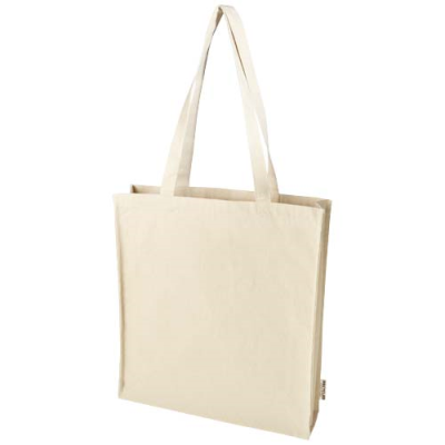 Picture of FLORIDA 270 G & M² GRS RECYCLED GUSSET TOTE BAG 14L in Natural.