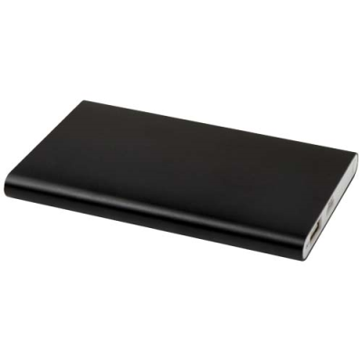 Picture of PEP 4000 MAH TYPE-C RECYCLED ALUMINIUM METAL POWER BANK in Solid Black