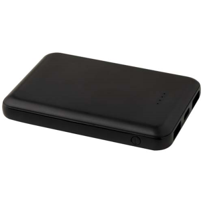 Picture of ASAMA 5000 MAH TYPE-C RECYCLED PLASTIC POWER BANK in Solid Black