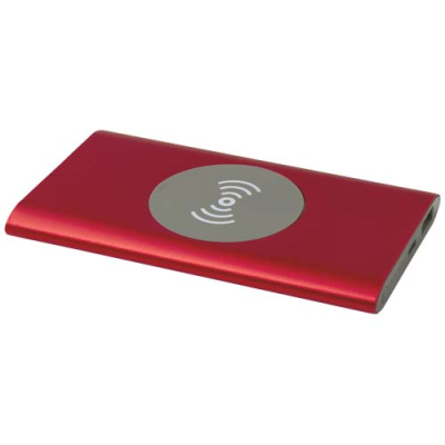 Picture of JUICE 4000 MAH TYPE-C RECYCLED ALUMINIUM METAL CORDLESS POWER BANK in Red