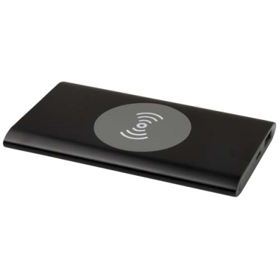 Picture of JUICE 4000 MAH TYPE-C RECYCLED ALUMINIUM METAL CORDLESS POWER BANK in Solid Black