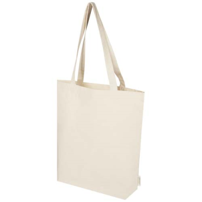 Picture of ORISSA 180 G & M² ORGANIC WIDE BOTTOM TOTE BAG 11L in Natural.