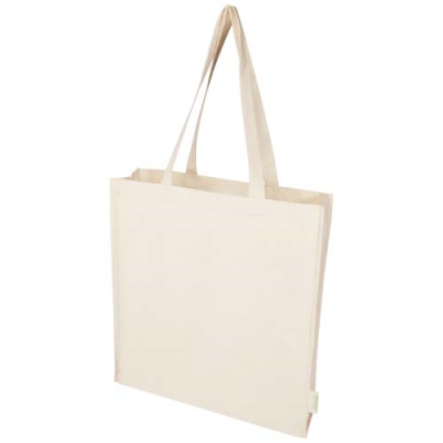 Picture of ORISSA 180 G&M² ORGANIC FULL GUSSET TOTE BAG 14L in Natural.