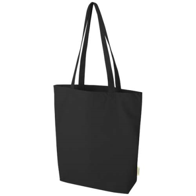 Picture of ORISSA 270 G & M² ORGANIC TOTE BAG 10L in Solid Black.