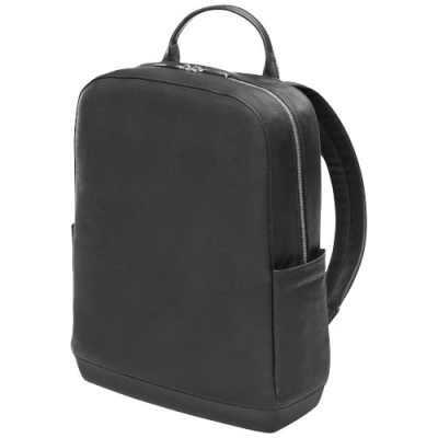 Picture of MOLESKINE CLASSIC LEATHER BACKPACK RUCKSACK in Solid Black