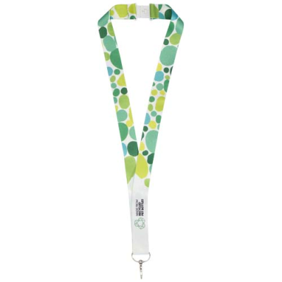 Picture of Addie recycled PET lanyard with safety breakaway