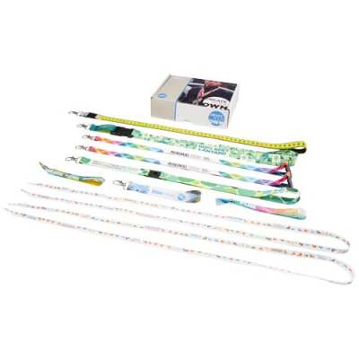 Picture of SUBLIMATION LANYARDS SAMPLE BOX in White.