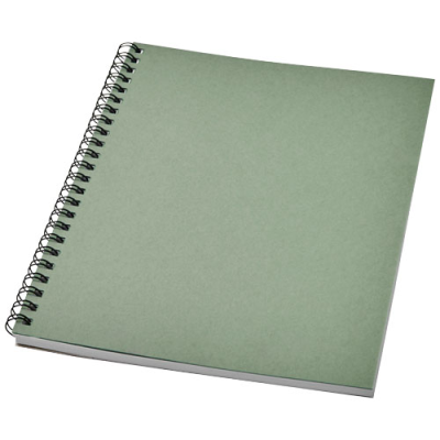 Picture of DESK-MATE® A5 COLOUR SPIRAL NOTE BOOK in Heather Green