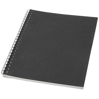 Picture of DESK-MATE® A5 COLOUR SPIRAL NOTE BOOK in Solid Black