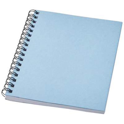 Picture of DESK-MATE® A6 COLOUR SPIRAL NOTE BOOK in Light Blue.