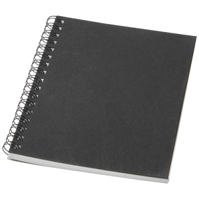 Picture of DESK-MATE® A6 COLOUR SPIRAL NOTE BOOK in Solid Black.