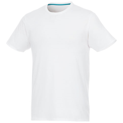 Picture of JADE SHORT SLEEVE MENS GRS RECYCLED TEE SHIRT in White.