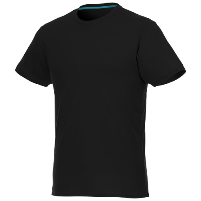 Picture of JADE SHORT SLEEVE MENS GRS RECYCLED TEE SHIRT in Solid Black.