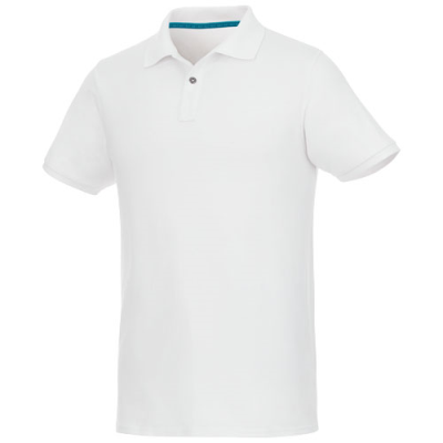 Picture of BERYL SHORT SLEEVE MENS ORGANIC RECYCLED POLO in White