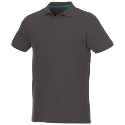 Picture of BERYL SHORT SLEEVE MENS ORGANIC RECYCLED POLO in Storm Grey.