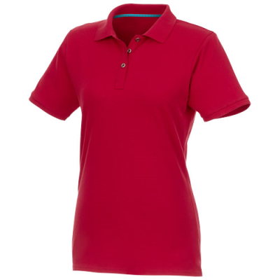 Picture of BERYL SHORT SLEEVE WOMENS ORGANIC RECYCLED POLO in Red