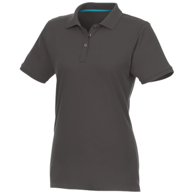 Picture of BERYL SHORT SLEEVE WOMENS ORGANIC RECYCLED POLO in Storm Grey.