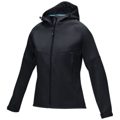 Picture of COLTAN WOMEN’S GRS RECYCLED SOFTSHELL JACKET in Solid Black.