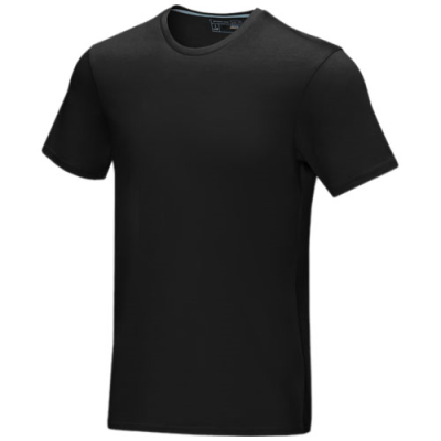 Picture of AZURITE SHORT SLEEVE MEN’S ORGANIC TEE SHIRT in Solid Black.