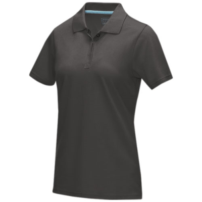 Picture of GRAPHITE GREY SHORT SLEEVE WOMEN’S ORGANIC POLO in Storm Grey