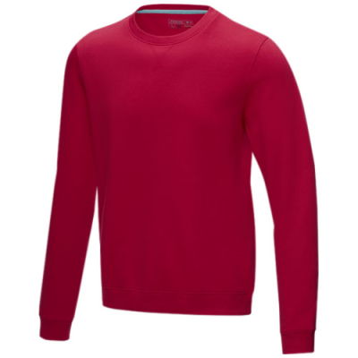 Picture of JASPER MEN’S ORGANIC RECYCLED CREW NECK SWEATER in Red.