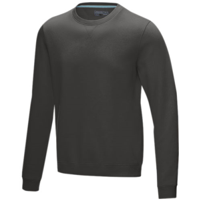 Picture of JASPER MEN’S ORGANIC RECYCLED CREW NECK SWEATER in Storm Grey.