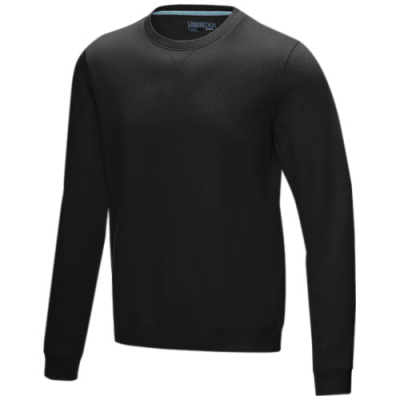 Picture of JASPER MEN’S ORGANIC RECYCLED CREW NECK SWEATER in Solid Black