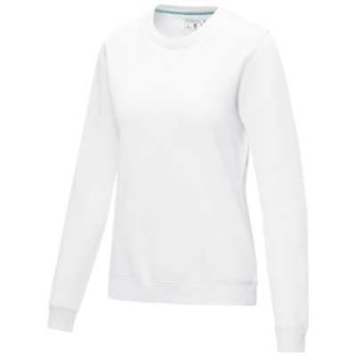 Picture of JASPER WOMEN’S ORGANIC RECYCLED CREW NECK SWEATER in White.