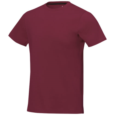 Picture of NANAIMO SHORT SLEEVE MENS TEE SHIRT in Burgundy.