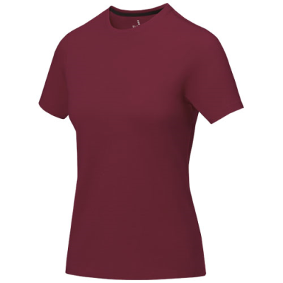 Picture of NANAIMO SHORT SLEEVE WOMENS TEE SHIRT in Burgundy.