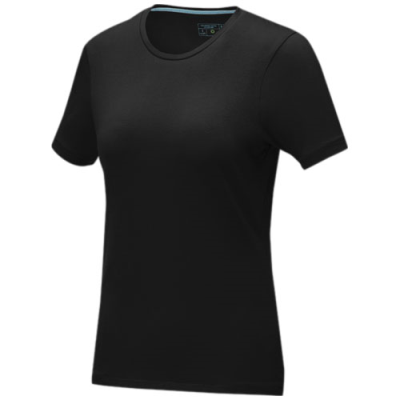 Picture of BALFOUR SHORT SLEEVE WOMENS ORGANIC TEE SHIRT in Solid Black.