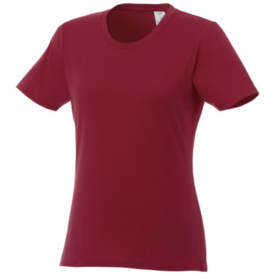 Picture of HEROS SHORT SLEEVE WOMENS TEE SHIRT in Burgundy.