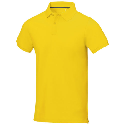 Picture of CALGARY SHORT SLEEVE MENS POLO in Yellow.