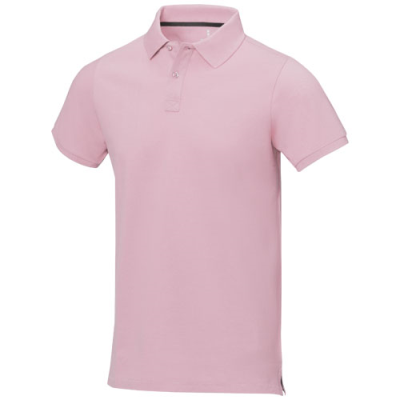 Picture of CALGARY SHORT SLEEVE MENS POLO in Light Pink.