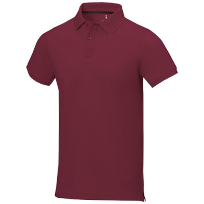 Picture of CALGARY SHORT SLEEVE MENS POLO in Burgundy.