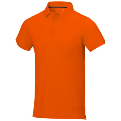 Picture of CALGARY SHORT SLEEVE MENS POLO in Orange.