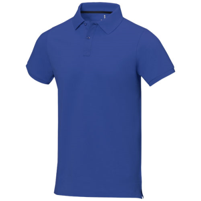 Picture of CALGARY SHORT SLEEVE MENS POLO in Blue.